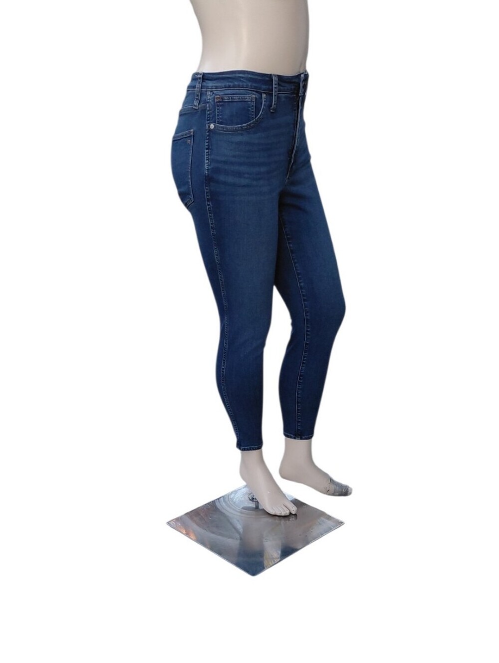 8439....Women's Madewell High-Rise Skinny Jeans Size 30, 26" Inseam 11" Rise - Picture 3 of 4